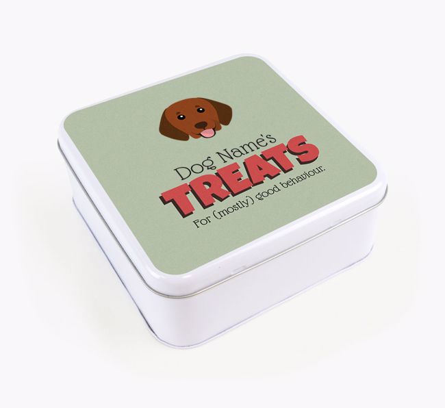 Personalised Retro Design Square Tin for your {breedFullName}